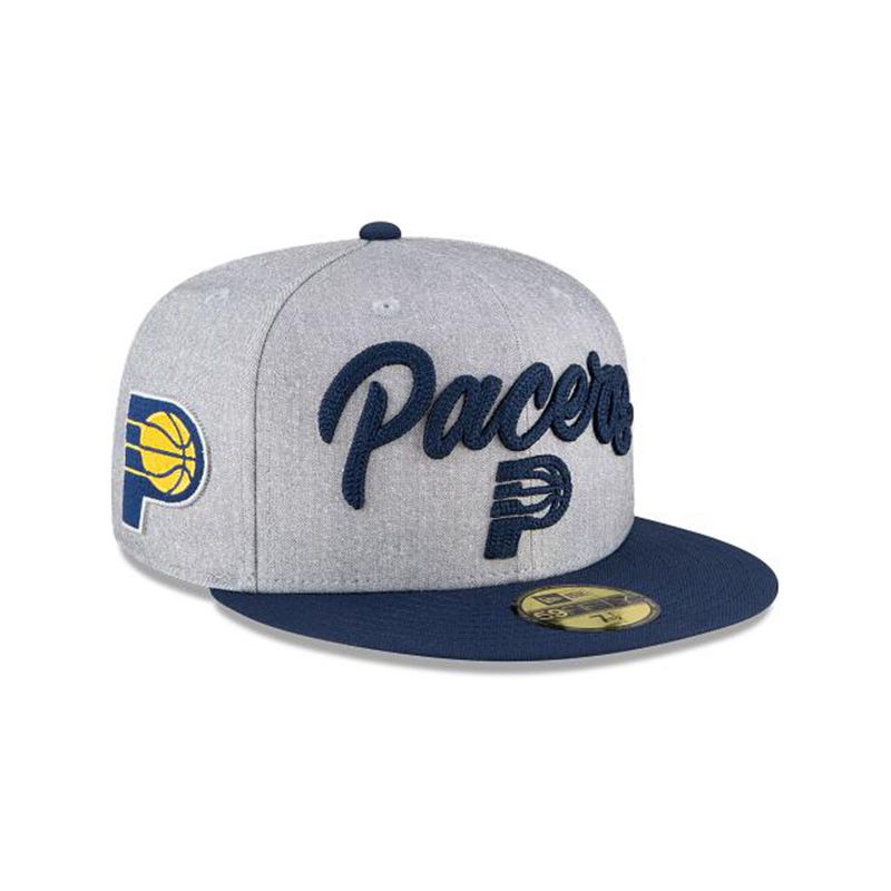 NBA Indiana Pacers Draft 59Fifty Fitted (EUD7669) - Grey New Era Caps